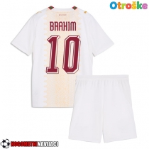 Otroške Nogometnih dresov Maroko Brahim Diaz #10 Gostujoči SP 2026 Kratki rokavi (+ hlače)